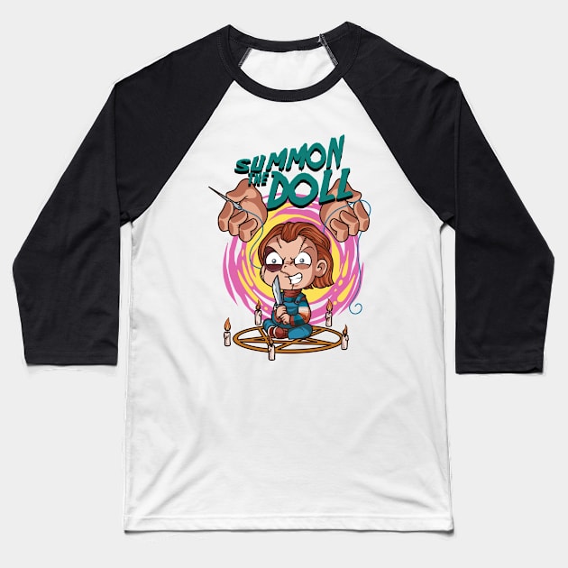 chucky summon of the doll Baseball T-Shirt by namanyastudios